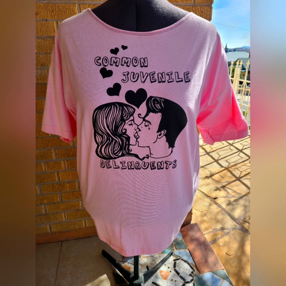 CRYBABY Common Juvenile Delinquents PINK top plus size 3XL